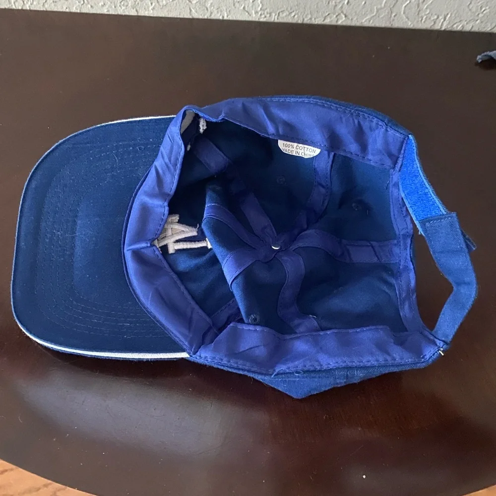 Vintage LA Dodgers Farmer John Promo Hat Blue Adjustable Dad Cap MLB Giveaway